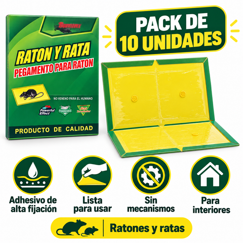 Características del pack de trampas adhesivas para ratones y ratas