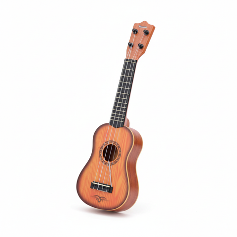 Ukelele de juguete 48cm sobre fondo blanco